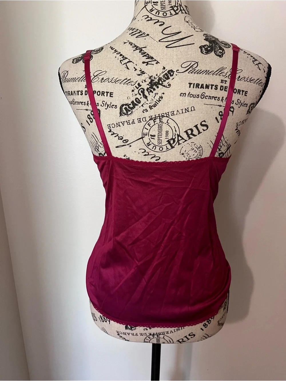 VTG Maidenform Chantilly Lace Camisole Top Small ILGWU USA